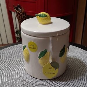 🍋Market Finds Lemon Canister